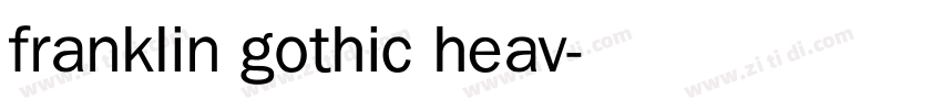 franklin gothic heav字体转换